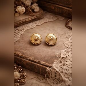 Vintage Clip-On Earrings Bundle | 2-Pair Set | Gold & Silver Art Deco Styles